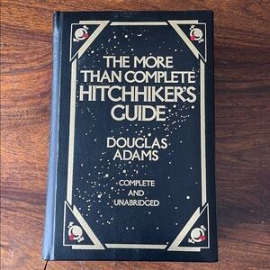 The More Than Complete Hitchhiker's Guide by Douglas Adams Genuine Leather